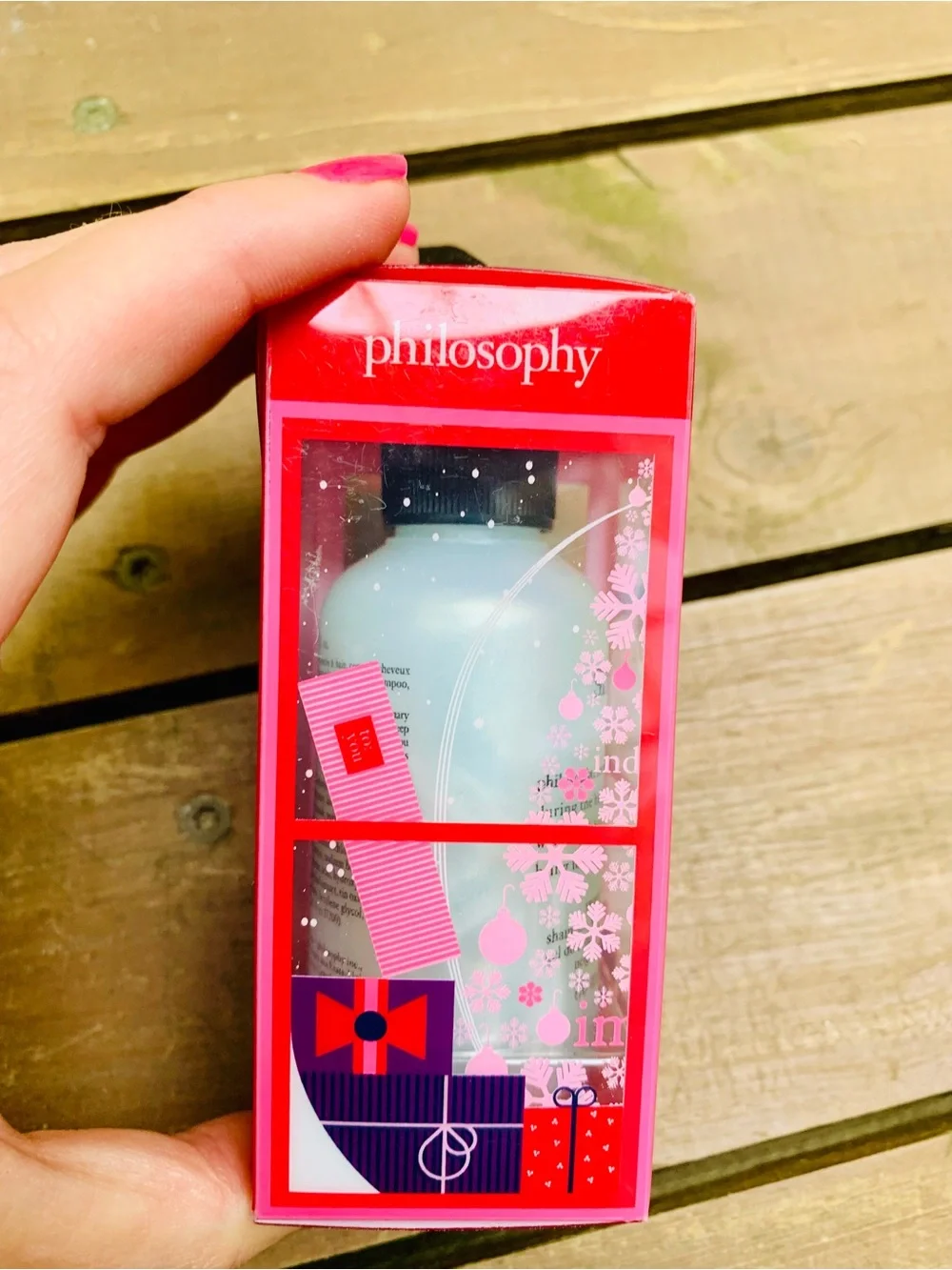 Angel themed Christmas gifts: Angel light & philosophy snow Angel lotion